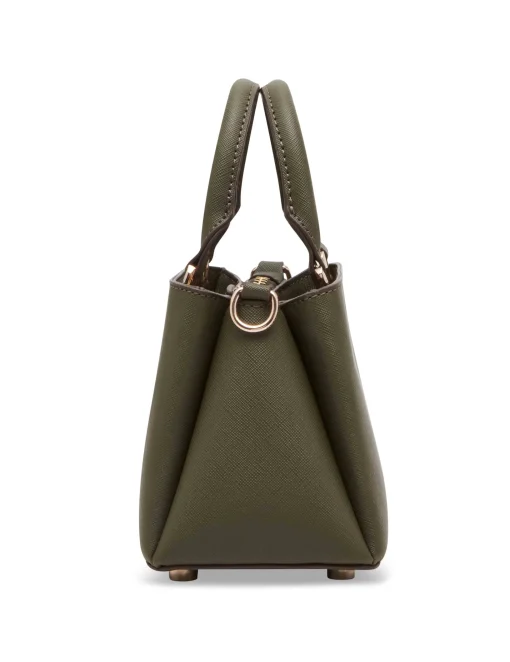 Best Anne Klein Mini Triple Compartment Crossbody Olive