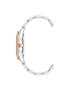 Cheap Anne Klein Minimalist Contemporary Boyfriend Watch Brown/Silver-Tone/Rose Gold-Tone