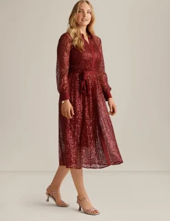 Online Anne Klein Mixed Media A-Line Shirt Dress