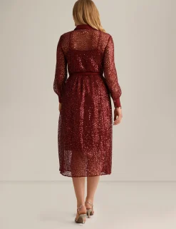 Online Anne Klein Mixed Media A-Line Shirt Dress