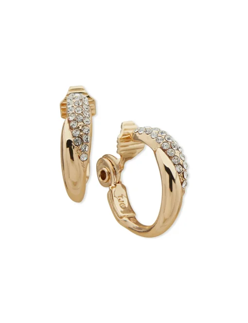 Hot Anne Klein 22MM Hoop Clip On Earring