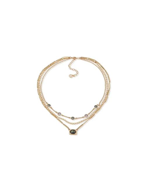 New Anne Klein Muti Row Necklace