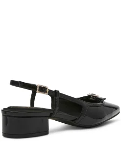 Best Anne Klein Natalie Sling Back Black Patent
