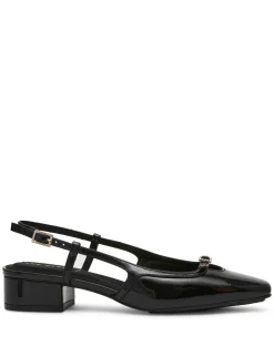 Best Anne Klein Natalie Sling Back Black Patent