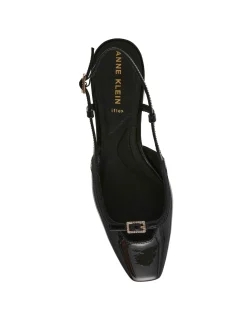 Best Anne Klein Natalie Sling Back Black Patent