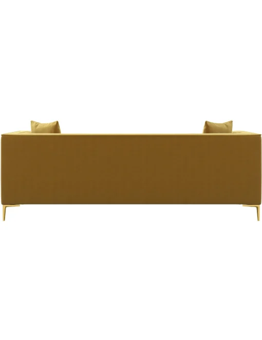 Outlet Anne Klein Nizzoli Yellow Mustard 91" Velvet Sofa