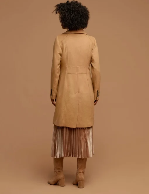 Discount Anne Klein Notch Collar Wool Coat