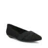 New Anne Klein Oalise Flat Black Fabric