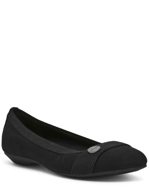 Best Anne Klein Occuria Comfort Flat Black Stretch
