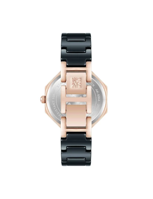 Hot Anne Klein Octagonal Ceramic Diamond Dial Bracelet Watch