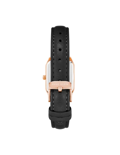 Best Sale Anne Klein Octagonal Shaped Leather Strap Watch