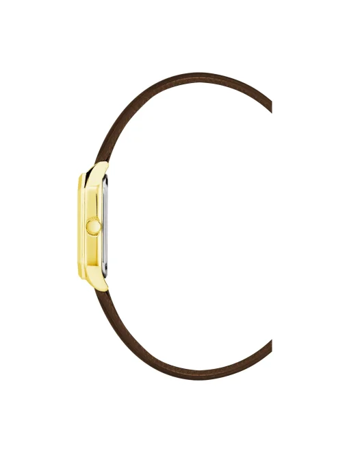 Best Sale Anne Klein Octagonal Shaped Leather Strap Watch