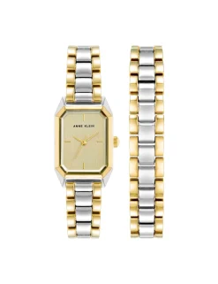 Online Anne Klein Octagonal Watch And Bracelet Set