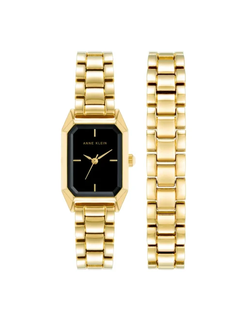 Online Anne Klein Octagonal Watch And Bracelet Set