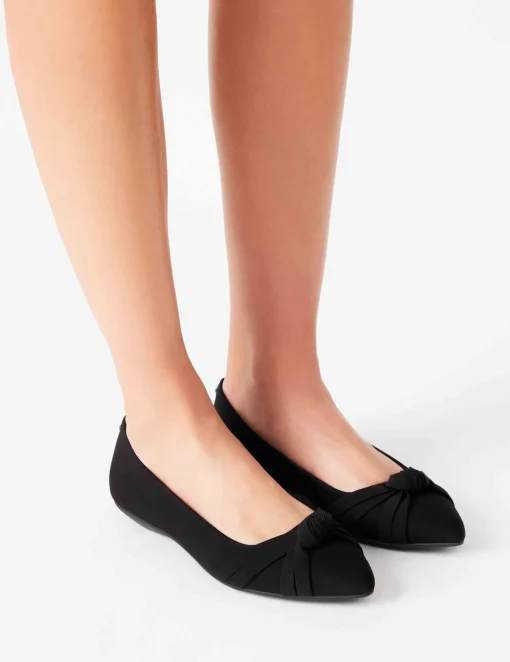 Hot Anne Klein Omkara Comfort Flat Black Stretch