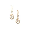 Fashion Anne Klein Orbital Stone Crystal Earrings