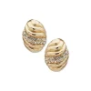 Clearance Anne Klein Oval Button Earring