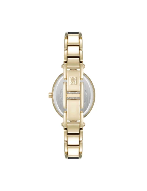 Outlet Anne Klein Oval Diamond Accented Bangle Watch