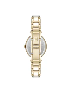 Outlet Anne Klein Oval Diamond Accented Bangle Watch