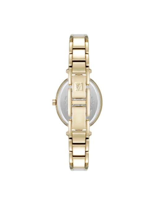Outlet Anne Klein Oval Diamond Accented Bangle Watch