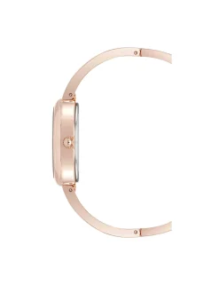 New Anne Klein Oval Gemstone Bangle Watch Set