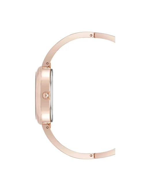 New Anne Klein Oval Gemstone Bangle Watch Set