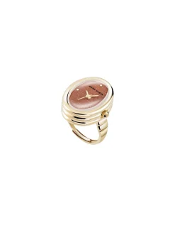 Hot Anne Klein Oval Gemstone Ring Watch
