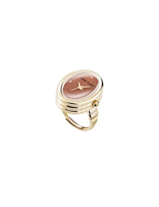 Hot Anne Klein Oval Gemstone Ring Watch