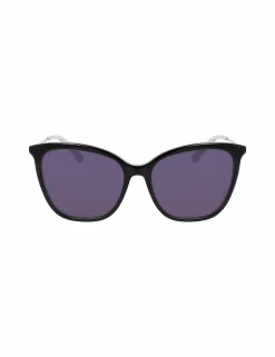 Shop Anne Klein Oversized Square Sunglasses Black