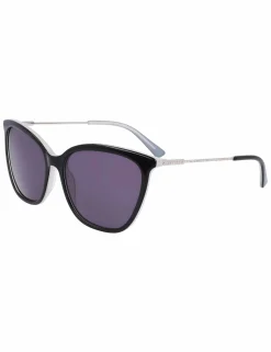 Shop Anne Klein Oversized Square Sunglasses Black