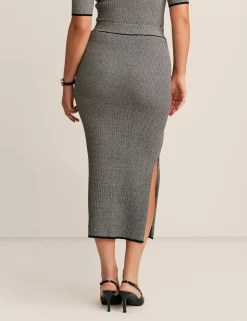 Flash Sale Anne Klein Patterned Sweater Knit Skirt Anne Blk/Anne Wht