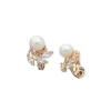 Fashion Anne Klein Pearl Button Clip On Earrings