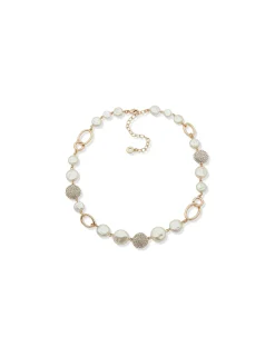 Hot Anne Klein Pearl Collar Necklace