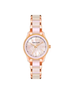 Sale Anne Klein Pearlescent Acetate Link Bracelet Watch