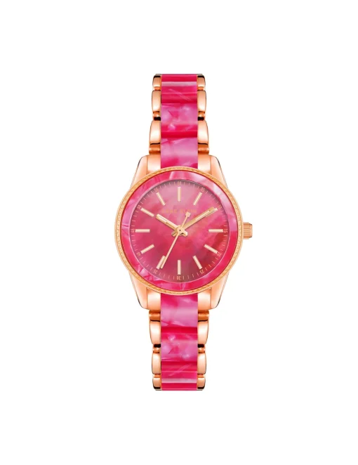 Sale Anne Klein Pearlescent Acetate Link Bracelet Watch