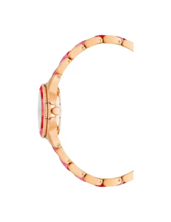 Sale Anne Klein Pearlescent Acetate Link Bracelet Watch