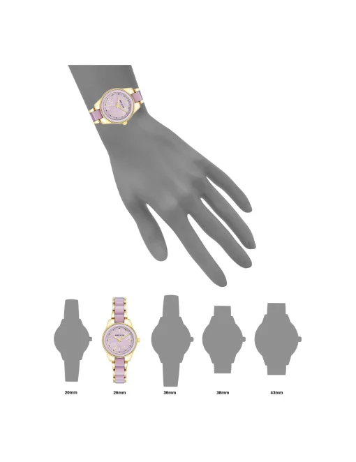 Sale Anne Klein Pearlescent Acetate Link Bracelet Watch
