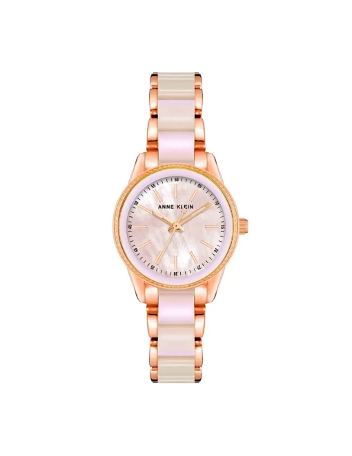 Discount Anne Klein Pearlescent Acetate Link Bracelet Watch