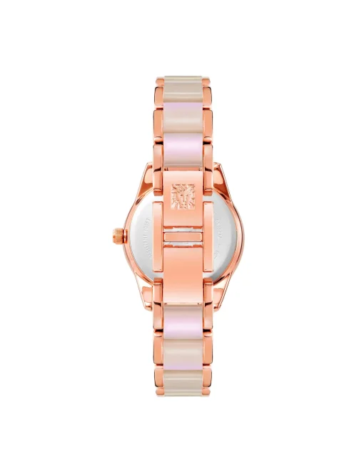 Discount Anne Klein Pearlescent Acetate Link Bracelet Watch