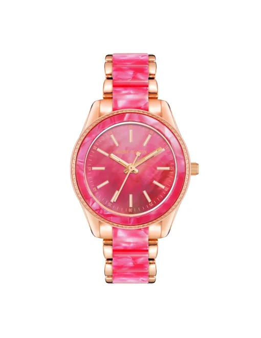 Shop Anne Klein Pearlescent Resin Link Watch