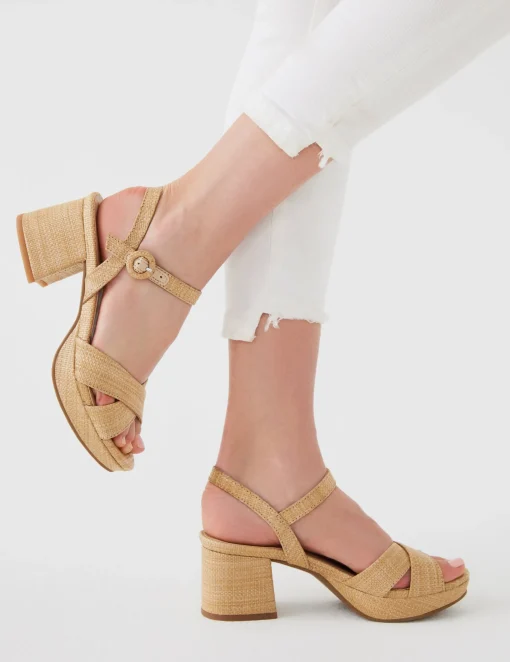 New Anne Klein Peltz Dress Sandal- Sale Raffia