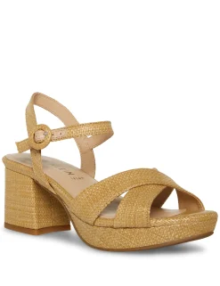 New Anne Klein Peltz Dress Sandal- Sale Raffia