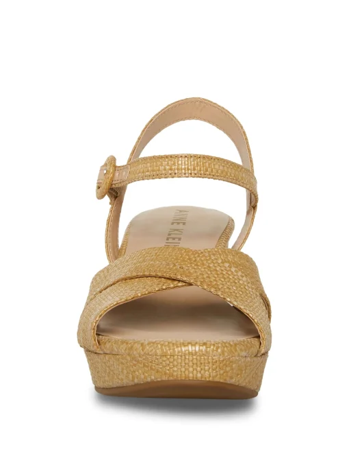 New Anne Klein Peltz Dress Sandal- Sale Raffia