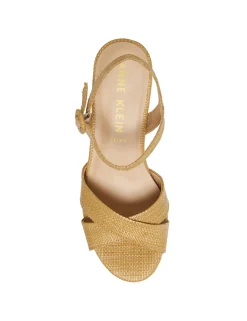 New Anne Klein Peltz Dress Sandal- Sale Raffia