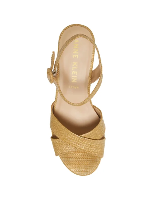 New Anne Klein Peltz Dress Sandal- Sale Raffia