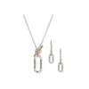 New Anne Klein Pendant With Toggle Necklace And Earring Set