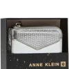 Outlet Anne Klein 2 Piece Envelope Flap Curved Wallet With Rhinestones