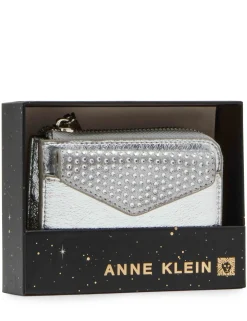 Outlet Anne Klein 2 Piece Envelope Flap Curved Wallet With Rhinestones
