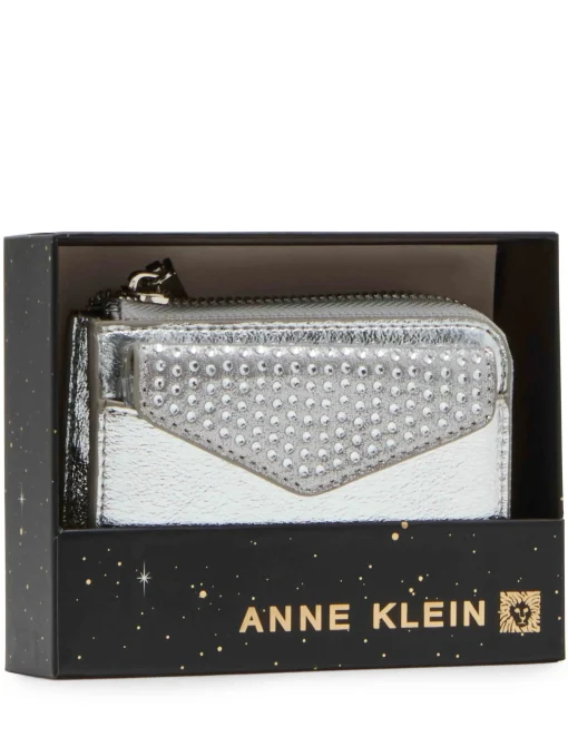 Outlet Anne Klein 2 Piece Envelope Flap Curved Wallet With Rhinestones