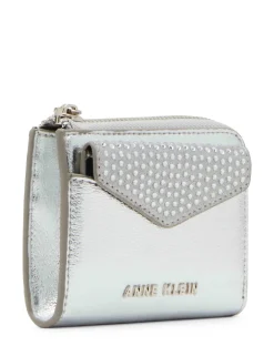 Outlet Anne Klein 2 Piece Envelope Flap Curved Wallet With Rhinestones
